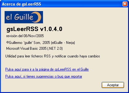 Figura 8. La ventana de Acerca de