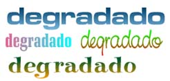 Algunos ejemplos de degradados