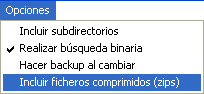 Figura 4. El men de opciones