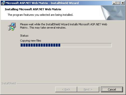 Instalando ASP.NET Web Matrix