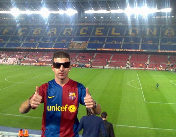 El Guille "chico" en el Camp Nou el 12 de Noviembre de 2006